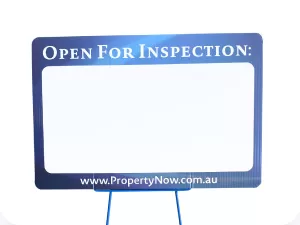 Open For Inspection Signs