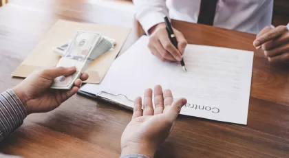 Business Signing a Contract Buy