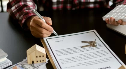 Real estate agents let customers sign contracts