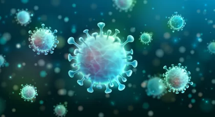 an artist's rendition of a virus