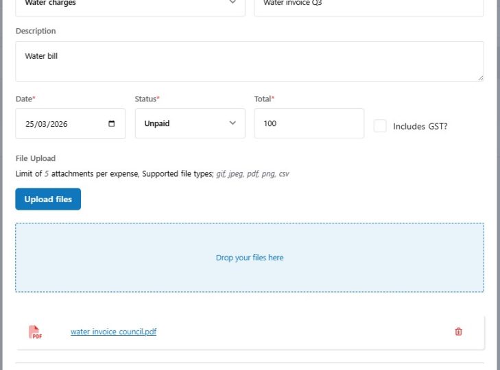 Expense Tracking