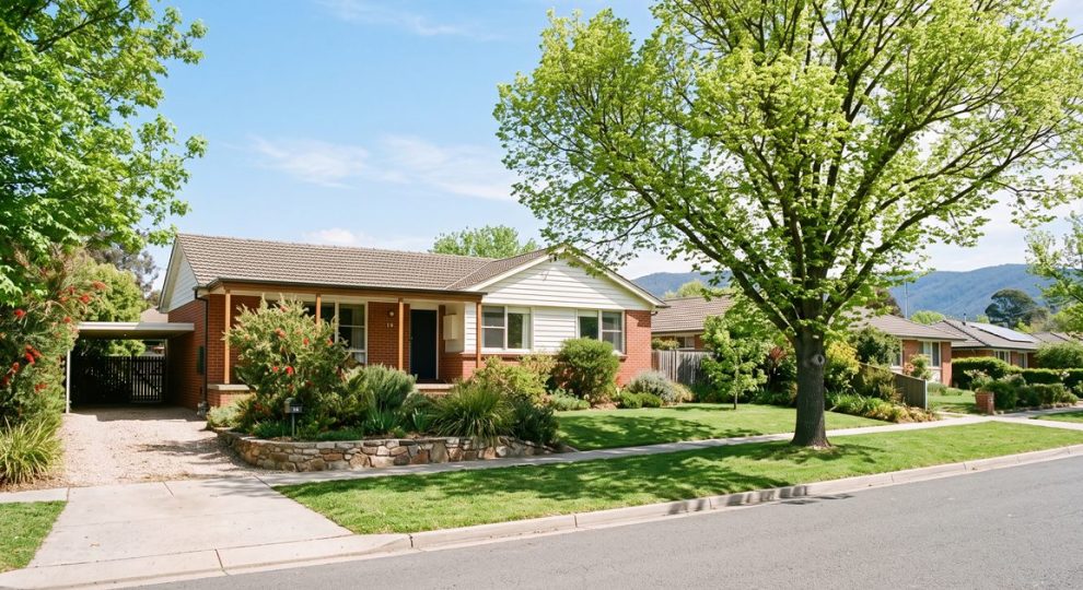 Australian brick-veneer suburban home in Canberra, where being listed on Allhomes matters most